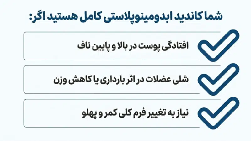 ابدومینوپلاستی کامل و مینی ابدومینوپلاستی
