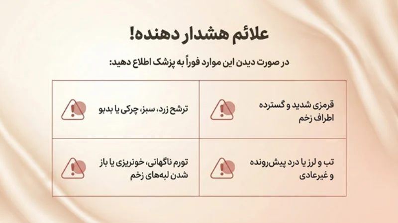 جای بخیه ابدومینوپلاستی