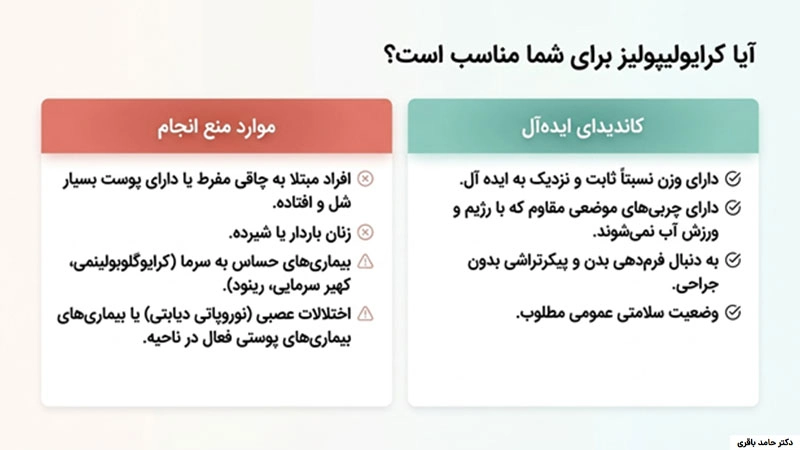 لاغری موضعی با کرایولیپولیز