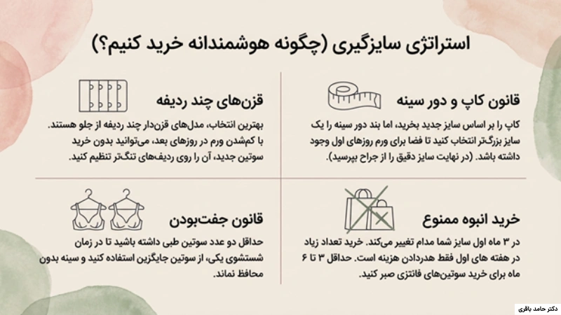 سوتین طبی یا گن بعد از ماموپلاستی